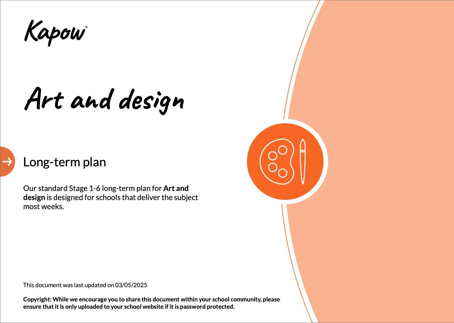 Art and design: Long-term plan